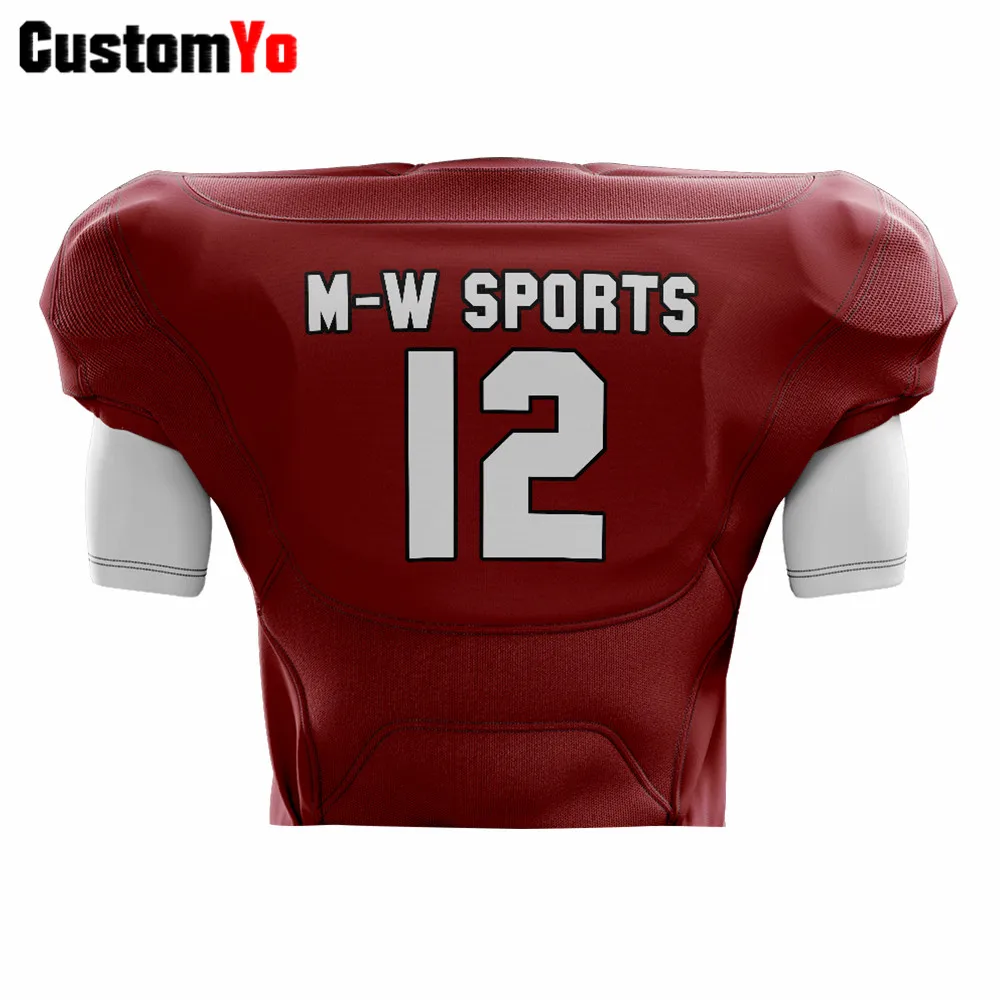Низкая цена розничная продажа футболка для американского футбола высокое
