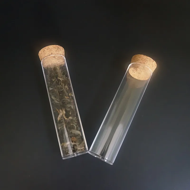 10 шт./упак. 25x95 мм с плоским дном прозрачный Пластик Тесты трубка Ttransparent трубки Чай