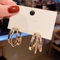 drop shippingsilver plated fashion factory women girl lady stud earrings gift jewelry
