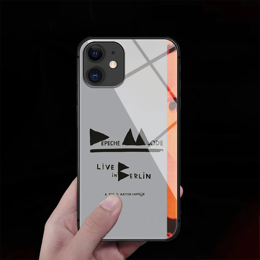 

Depeches Band Modes Tempered Glass Phone Case Cover For IPhone 5 6 7 8 11 S Plus Xr X Xs Pro Max Mini Se 2020 Black Soft Phone