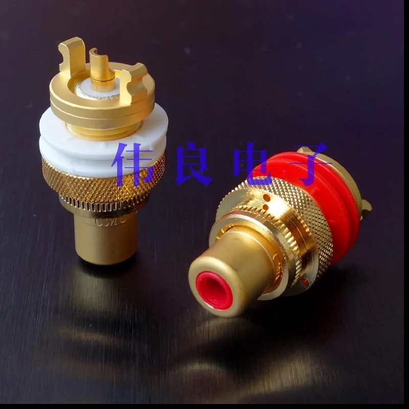 WEILIANG аудио США CMC 805-2,5 Чистая медь RCA клемма связывания цена за 2 шт