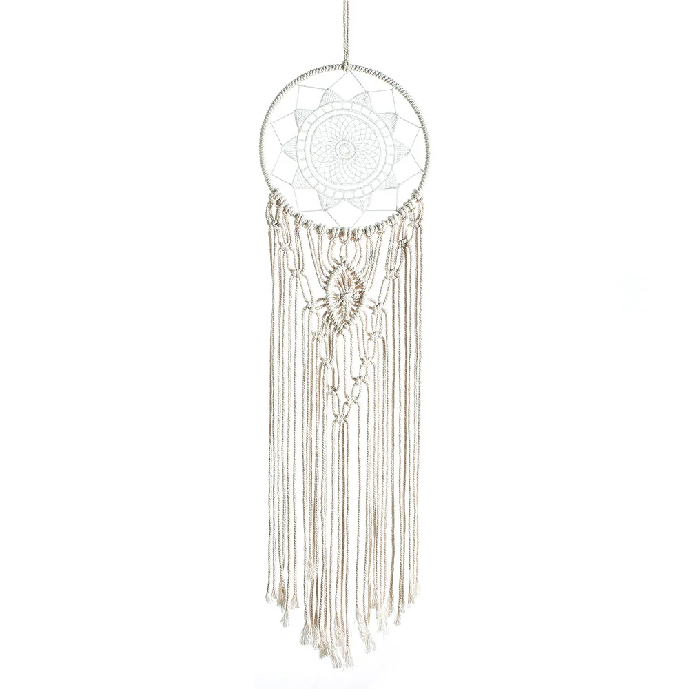 

Macrame Woven Wall Hanging Tapestry Balcony Dreamcatcher Bohemian Home Art Decor Living Room Bedroom Wall Decoration Ornament