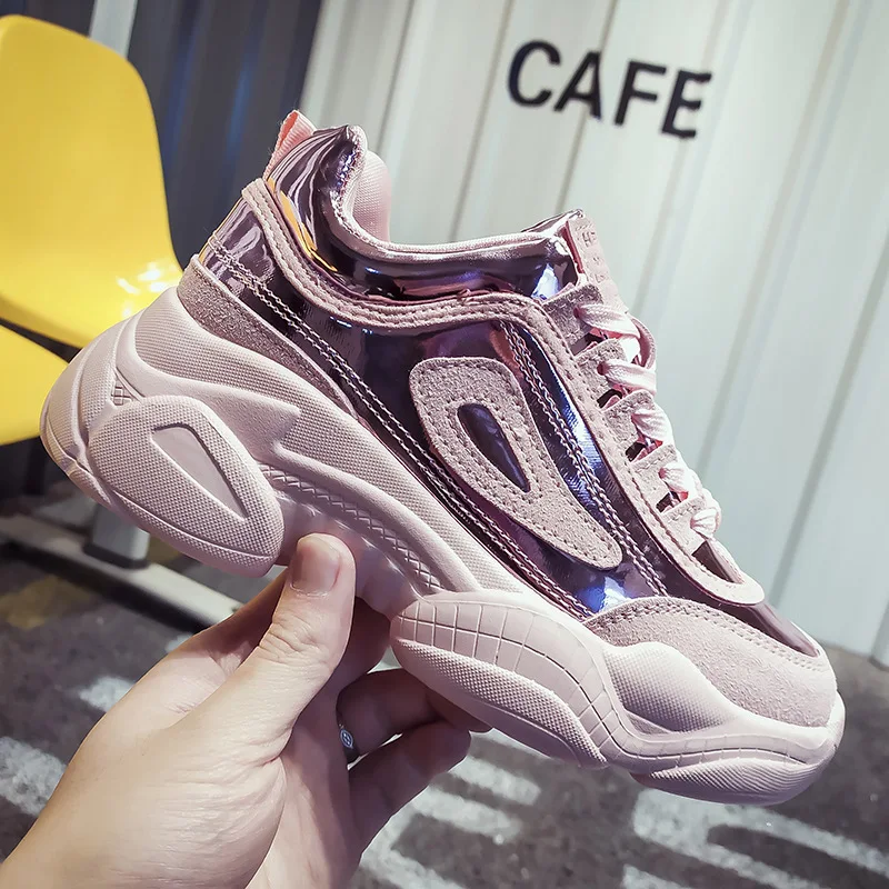 2019 г. primavera nueva tendencia zapatos casuales de suela gruesa color a la moda Zapatos sencillos cómodos planos anti | Обувь