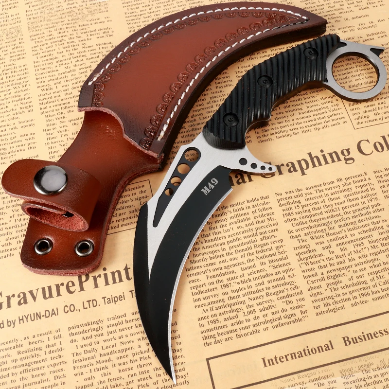 Нож-Когтеточка D2 высокопрочный для выживания в полевых условиях | Инструменты