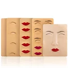 Силиконовое 3D лицо для обучения перманентному макияжу, тренировке татуировок, искусственная кожа, глаза, губы, лицо для микроблейдинга, Машинка для татуировок для начинающих