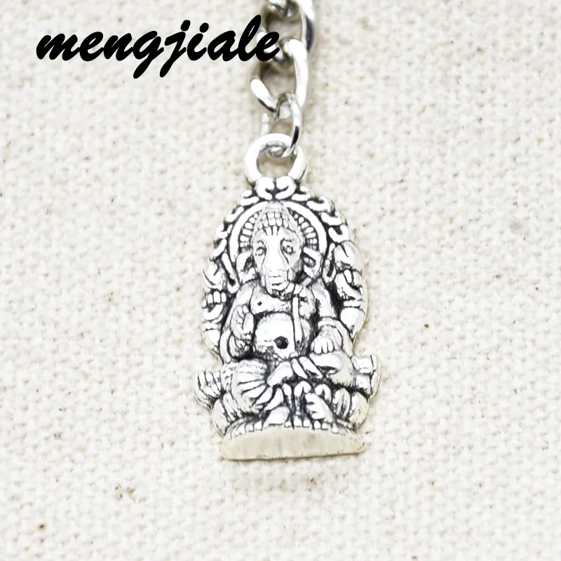 1 пара новых модных подвесок Ganesha Buddha Слон-брелок из сплава металла подвески для