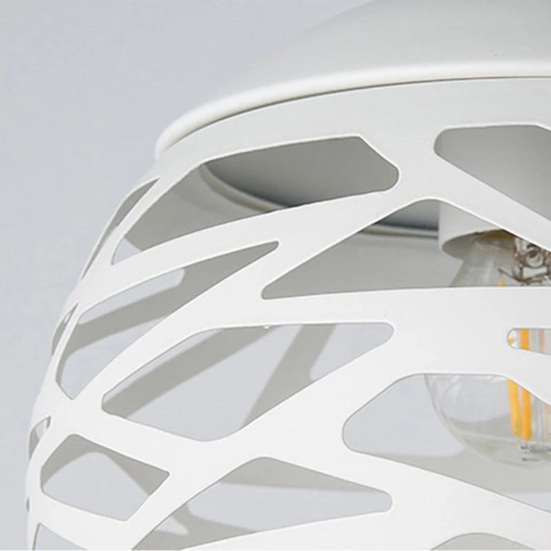 Современный Железный светодиодный подвесной светильник ажурная Металлическая