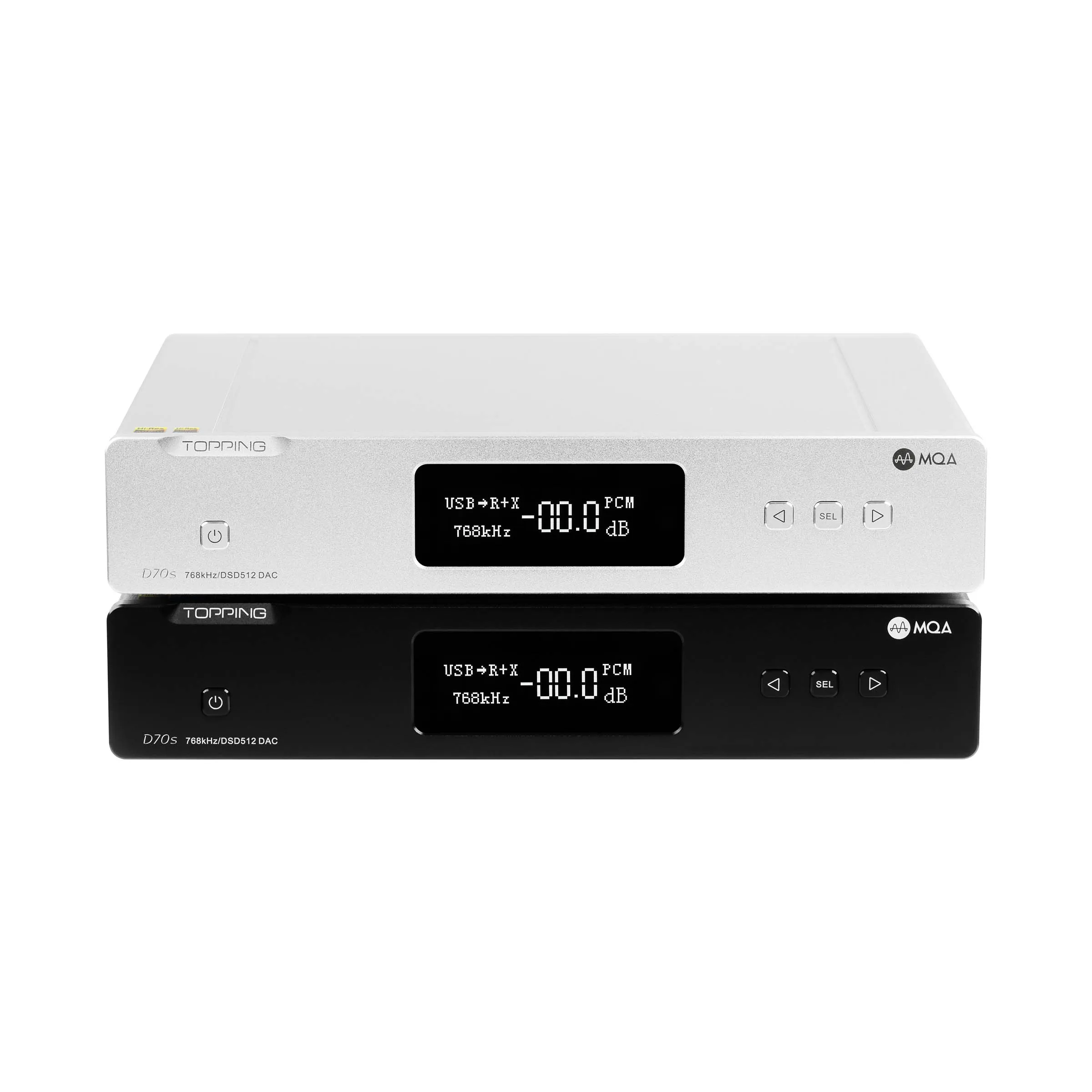 Приемник Topping D70s MQA DAC AK4497 Bluetooth5.0 DSD512 LDAC 32 бит/768k AK4118 XMOS IIS USB Coax Opt AES|Цифро-аналоговые