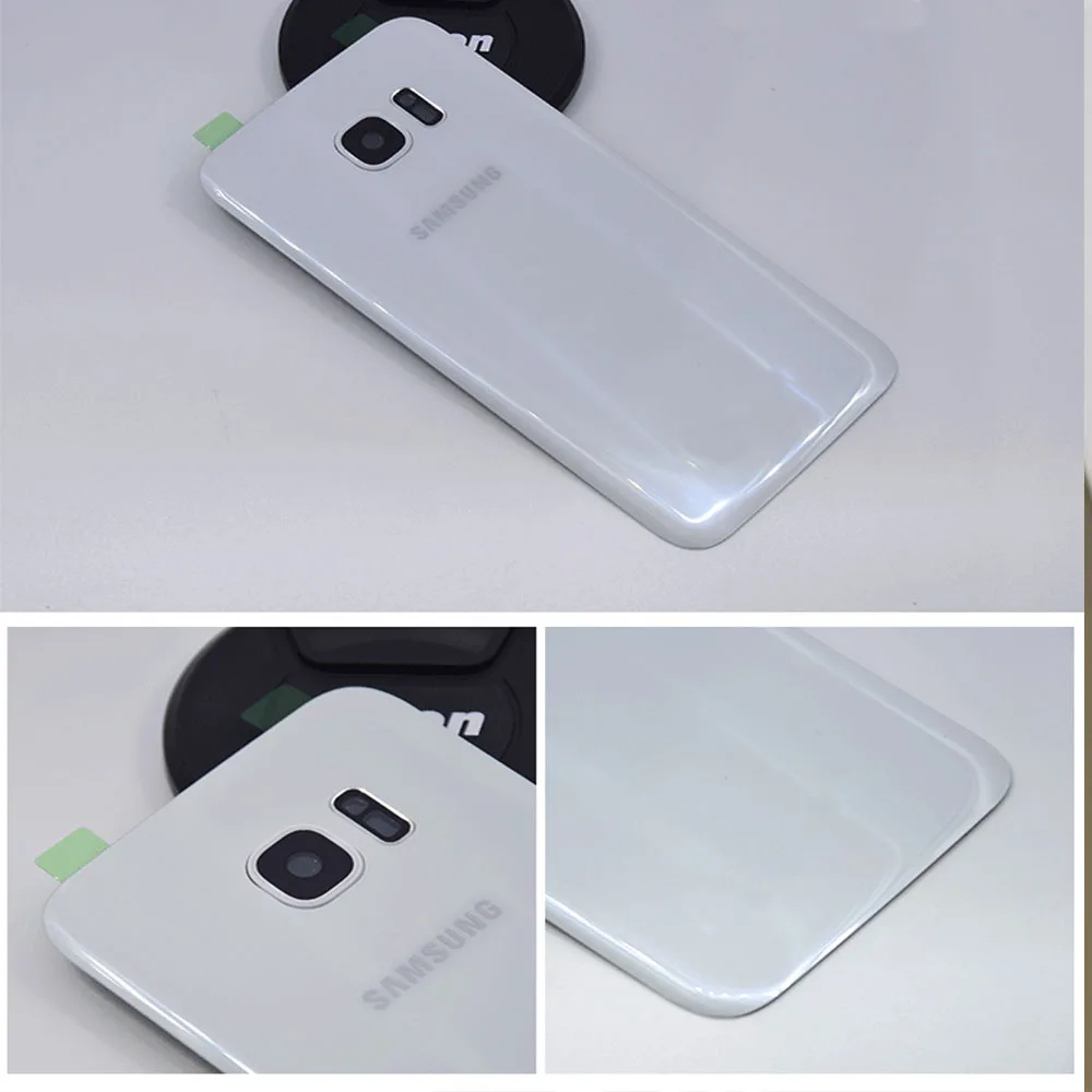 Оригинальный чехол для SAMSUNG Galaxy S7 G930F / EDGE G935F Задняя стеклянная крышка