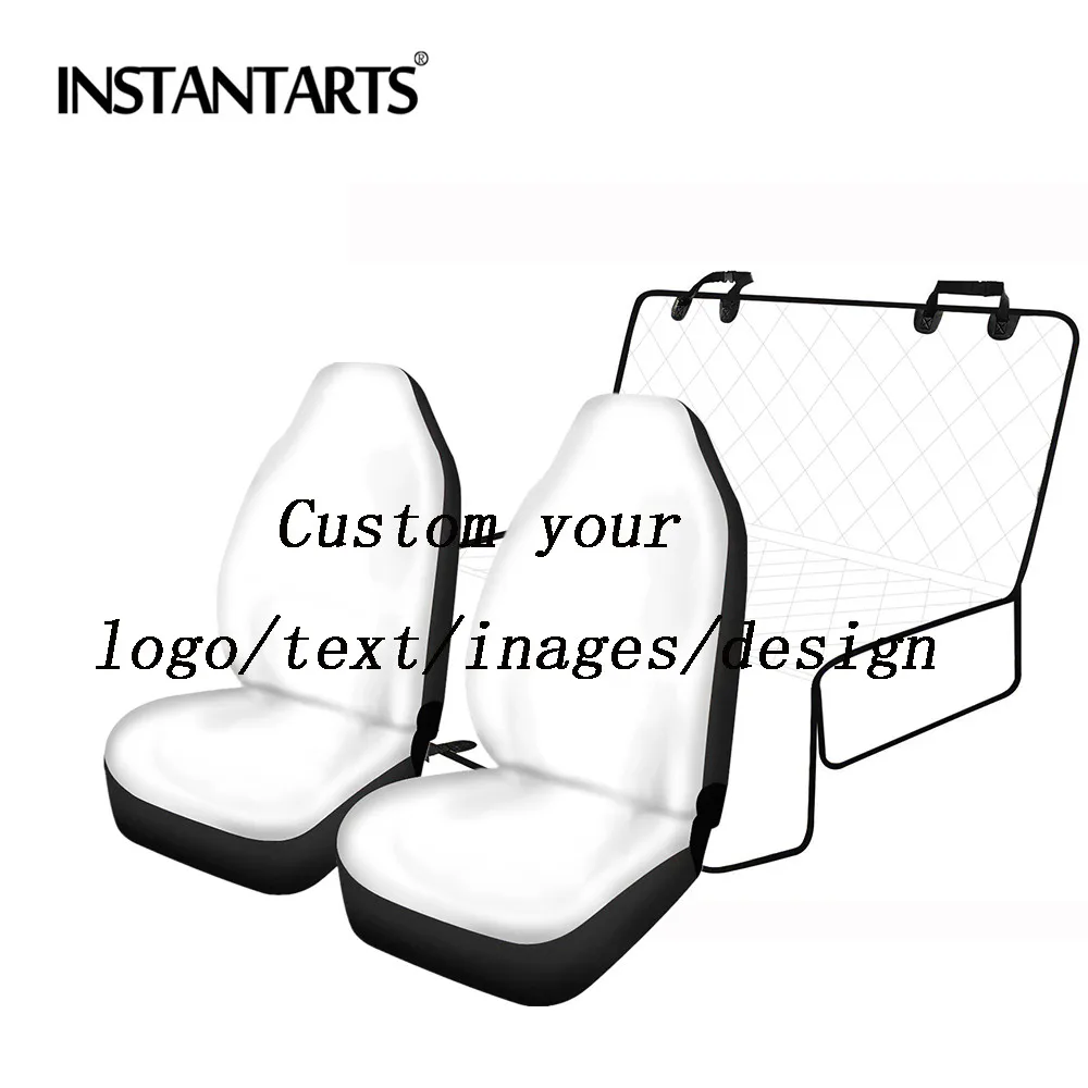Автомобильные чехлы INSTANTARTS с вашим дизайном логотипом именем текстом 2 шт./компл.