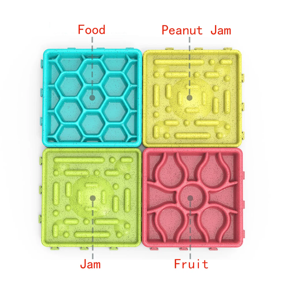 Кормушка для собак коврик собачьих лапок с 4 чашками приспособление 14 см *