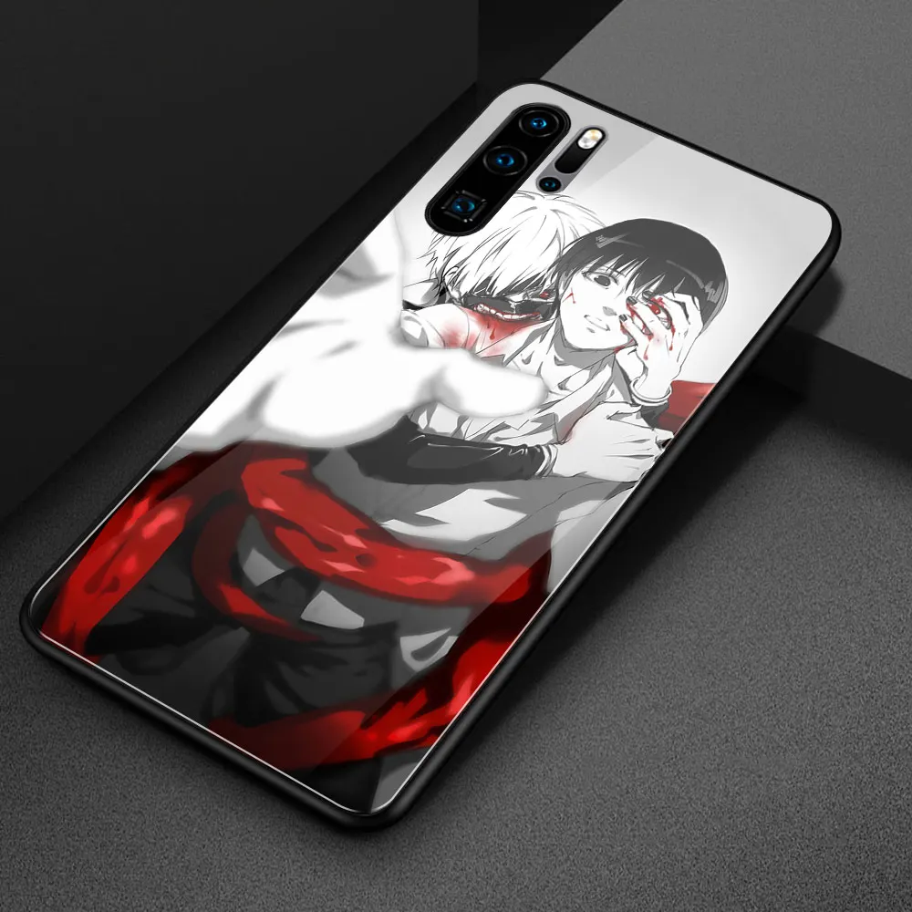 Стеклянный чехол для huawei p20 lite с призраком из аниме Tokoyo P30 pro Huawei P9 P10 Plus P20 Pro |
