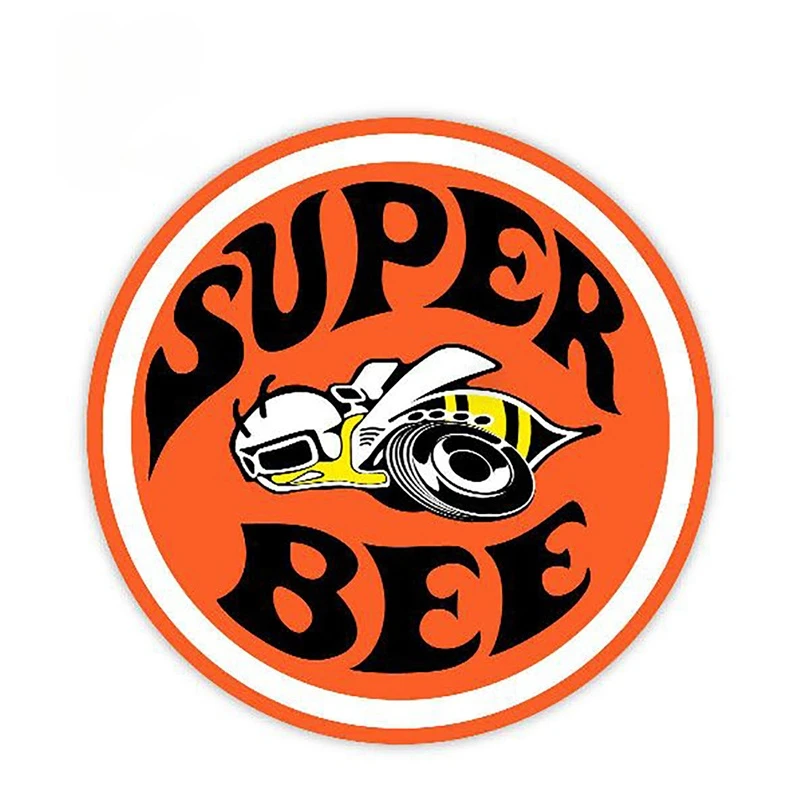 

Vinyl Car Stickers Styling Super Bee Decal Car Window Truck Door Bumper Decoration Funny Fine Decal Cartoon Decor Sticker KK12cm