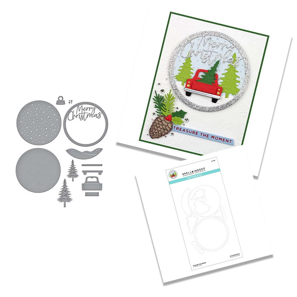 

Christmas Wood Circle Stool Metal Cutting Die Scrapbook Embossed Paper Card Album Craft Template Cut Die Stencils 2021 NEW
