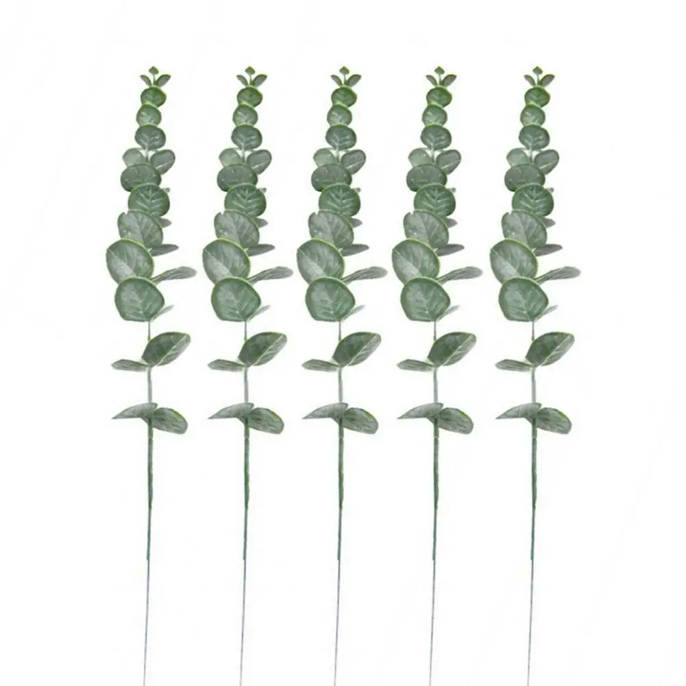 

HOT SALES5Pcs/Set Green Artificial Eucalyptus Leaf Plant Vine Garden Balcony Home Decor