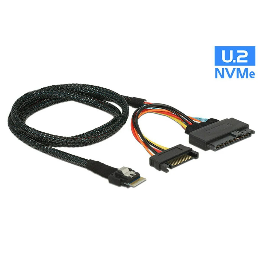 

Кабель адаптера U.2, 0,5 м, внешняя компактность, тонкий кабель 4i NVME SSD PCIE, кабель для материнской платы 750 p3600 p3700 M.2 SSD