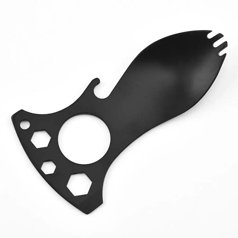 1 шт. многофункциональная ложка для кемпинга из нержавеющей стали переносной