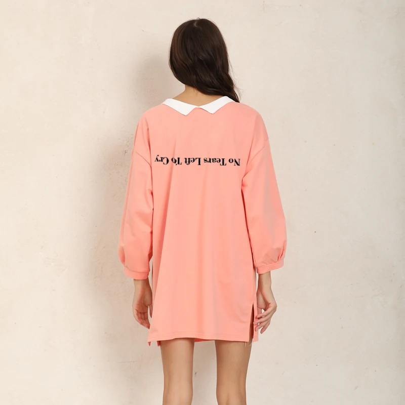 Женский Повседневный хлопковый сарафан без слез LEFT TO CRY свободный с длинным