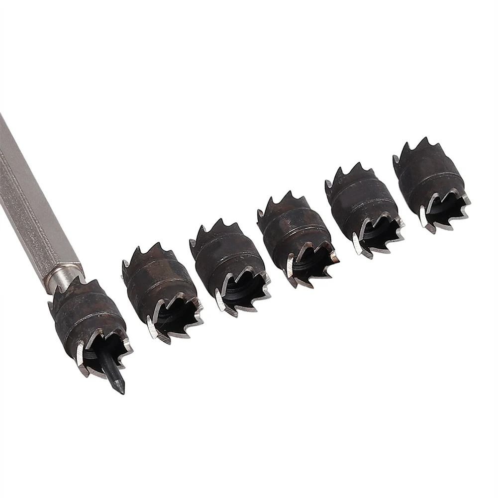 

10pcs Rotary Head Drill Bits High Speed Electric Spot Weld HSS Drilling Repair Hex Shank Cutter Metalworking Double Sided