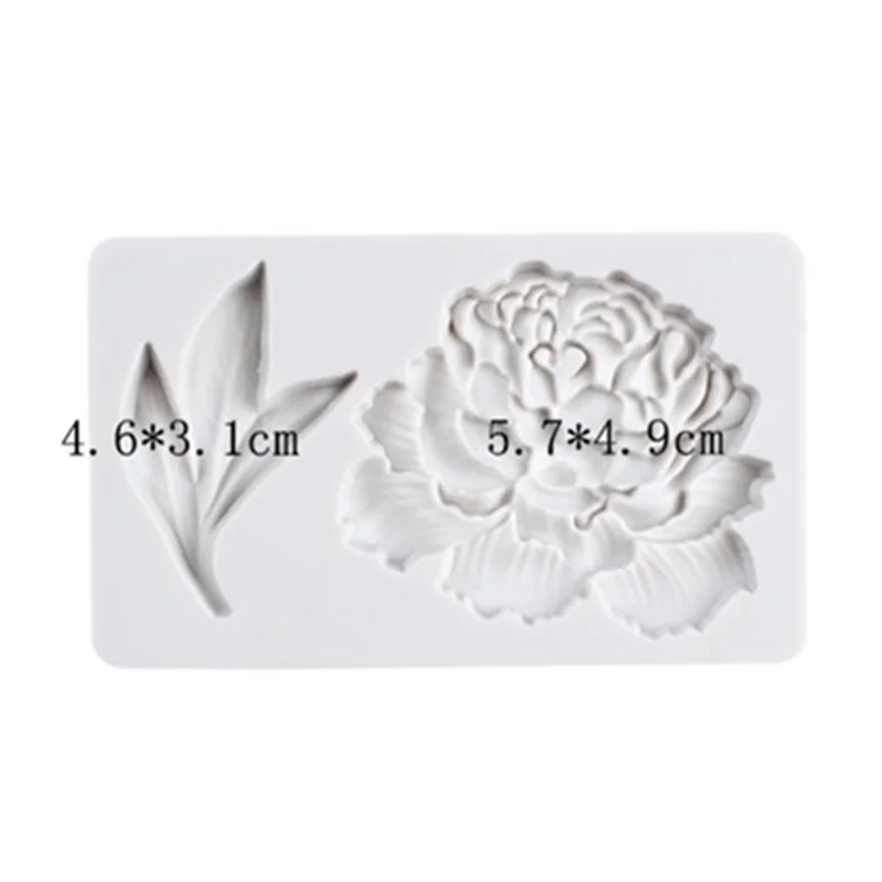 Свадебная выпечка Искусственный Пион цветок форма для штамповки помадка печенье
