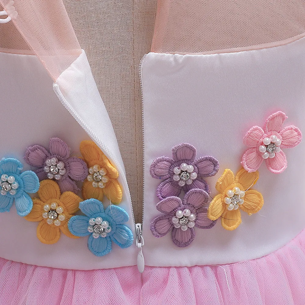 2020 платье принцессы для девочек детское длинное красочное Сетчатое летнее FGD10118 |