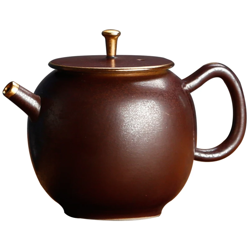 

Hand Made Filter Tea Pot Chinese Antique Hand Held Tea Kettle Fine Pottery Large Capacity Wasserkocher Household Products EF50TP