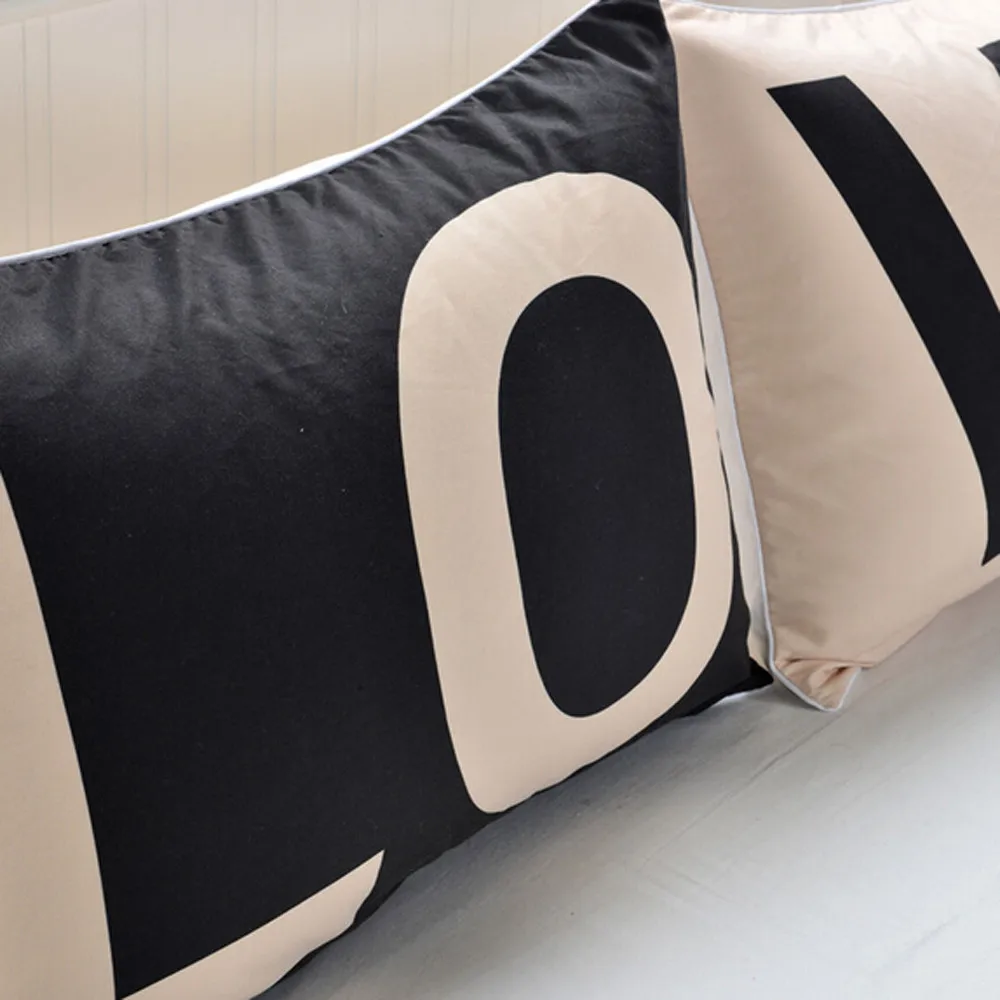 

LOVE Rectangle Cotton Linter Pillow Cases Cushion Covers Pillow Cover Home interior pillow Case Home decoration