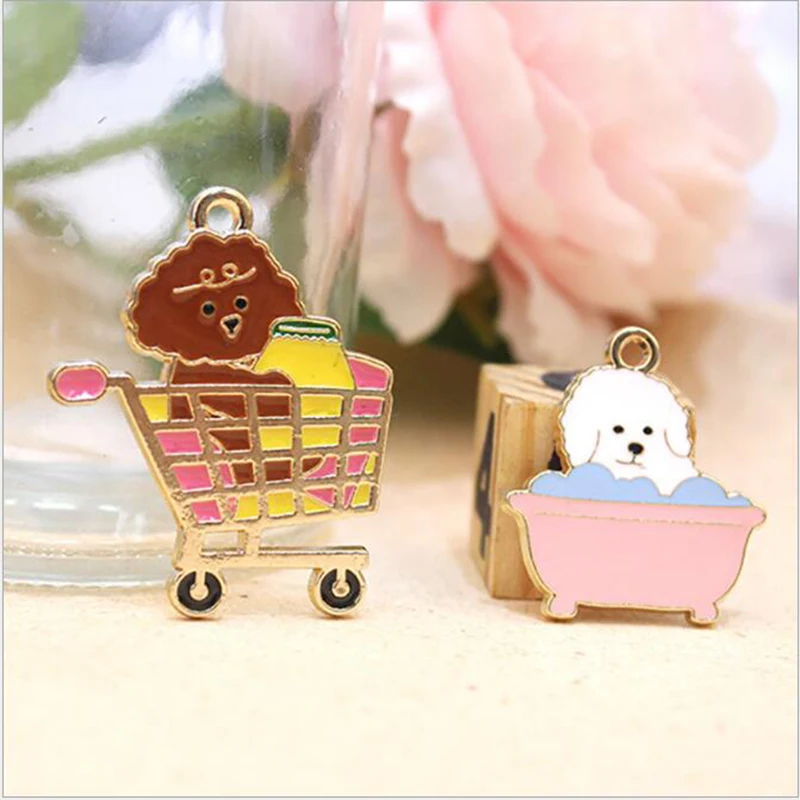 2 шт./лот Подвеска из сплава Собака Такса собака кулон подарок брелок аксессуары