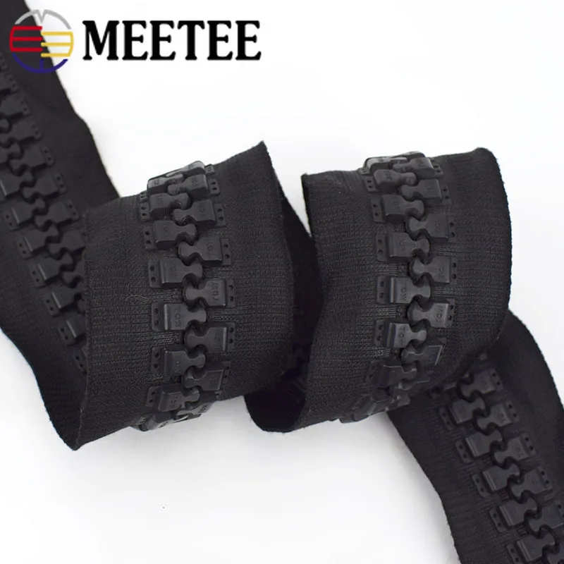 Meetee 1meter 30# Resin Zipper with Slider Extra Wide Outdoor Tent Bag Clothing Sew DIY Handmade Decoration Accessories AP654 | Дом и сад
