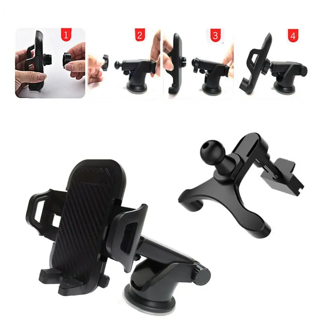 Автомобильный держатель для мобильного телефона с телескопическим кронштейном