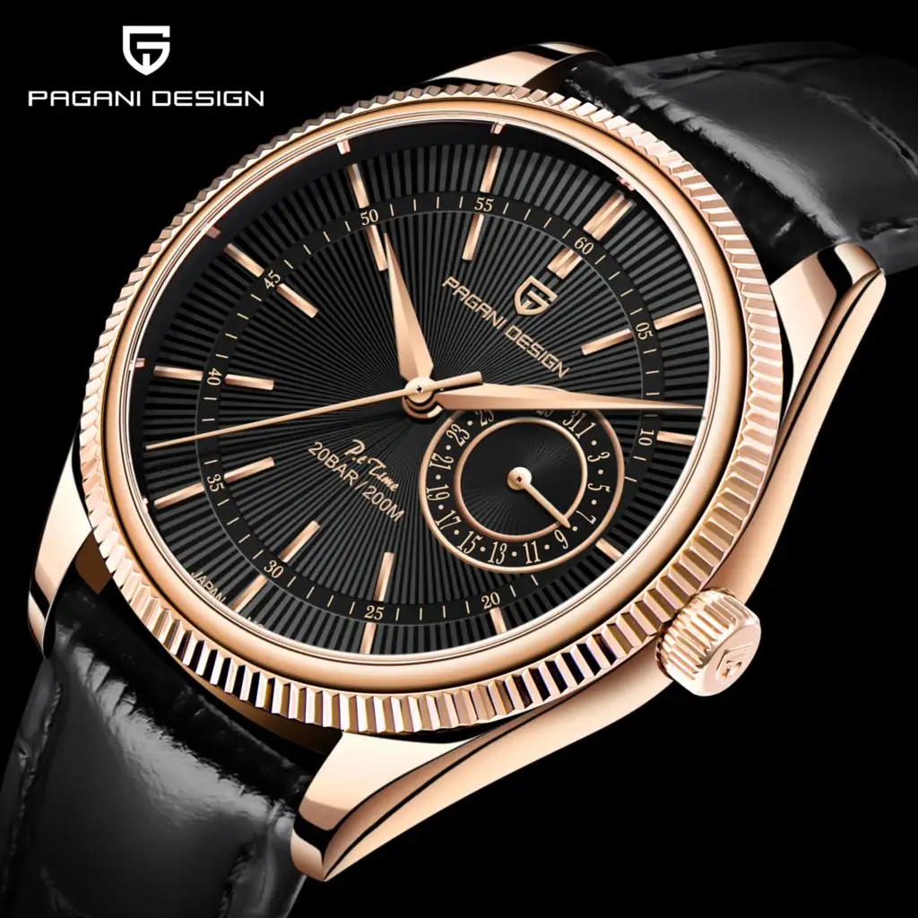 2021 New Top PAGANI DESIGN Classic Retro Men's Automatic Quartz Watches Sapphire Japan VH65 Clock 200 Meters Diving Reloj Hombre