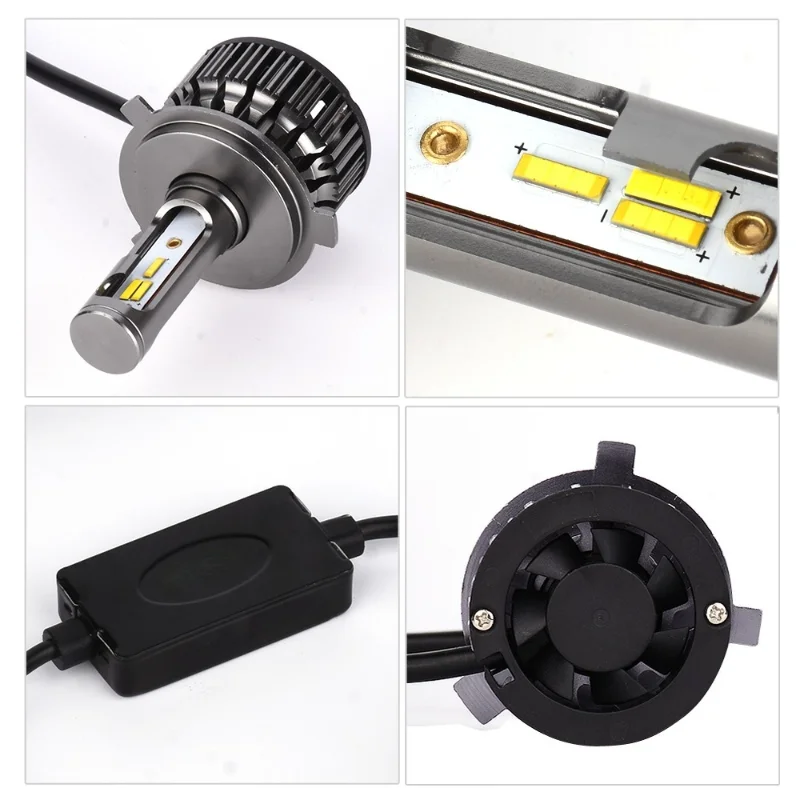 

Tri-color freely changeable LED car lamp H4 H7LED car headlights
