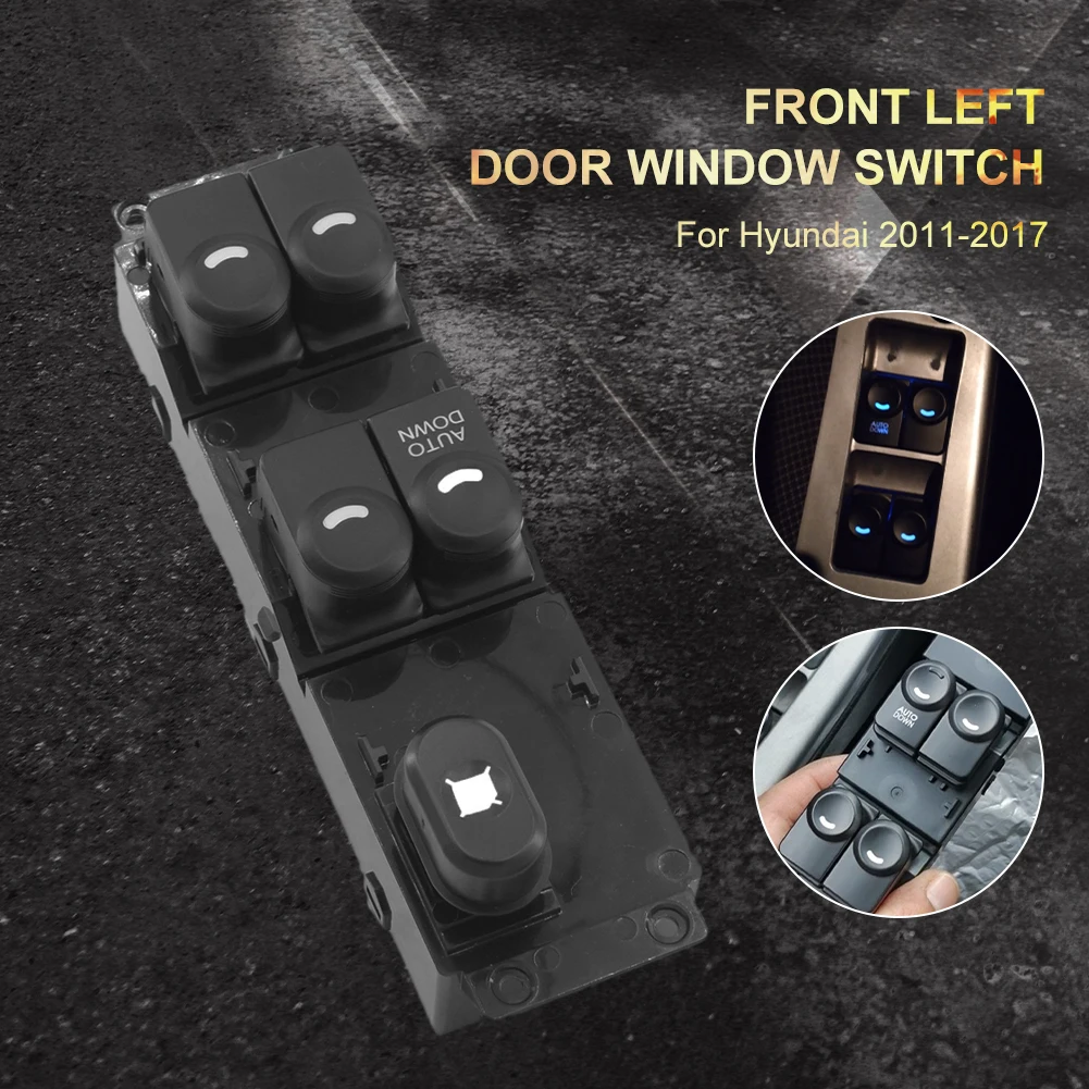 

New 16 Pins Front Left Door Window Lift Switch For Hyundai 2011-2017 Accent Solaris 93570-1R101 935701R101 Dropshipping