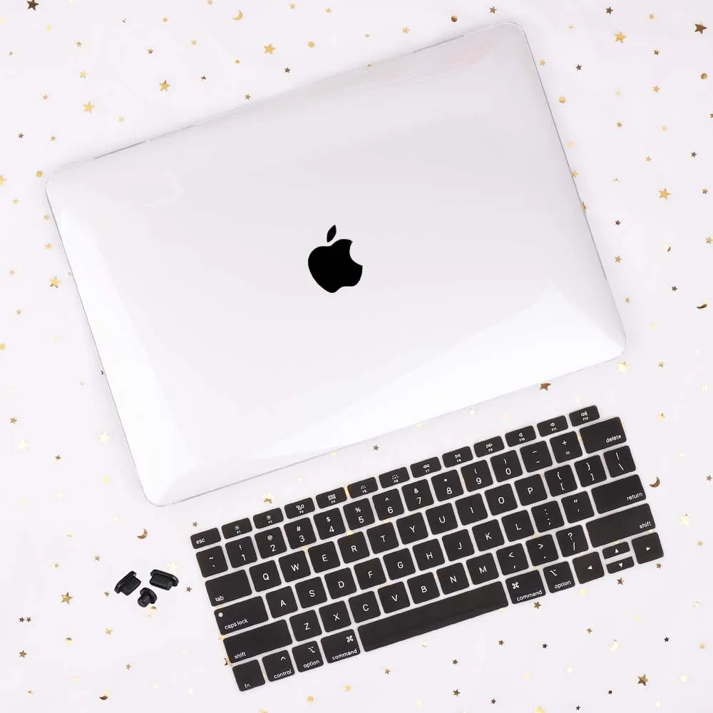 Clear Чехол для ноутбука MacBook Pro, 16 дюймов, A2141, сенсорная панель, пластиковый узор, Жесткий Чехол для Mac book Air Pro 13, A2159, A1932 - Цвет: Clear