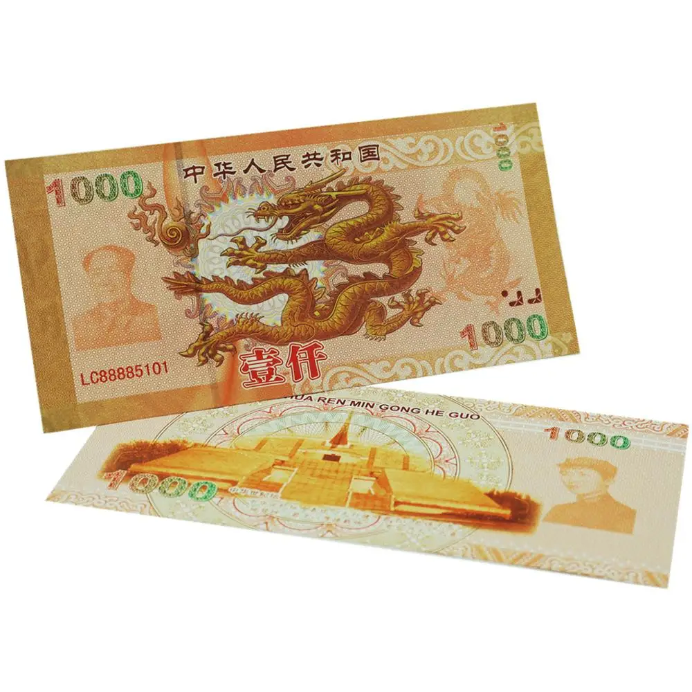 10pcs Chinese Dragon Money Original Collection Paper Banknotes Anti-Fake 1000 Yuan Bills Collectibles | Дом и сад
