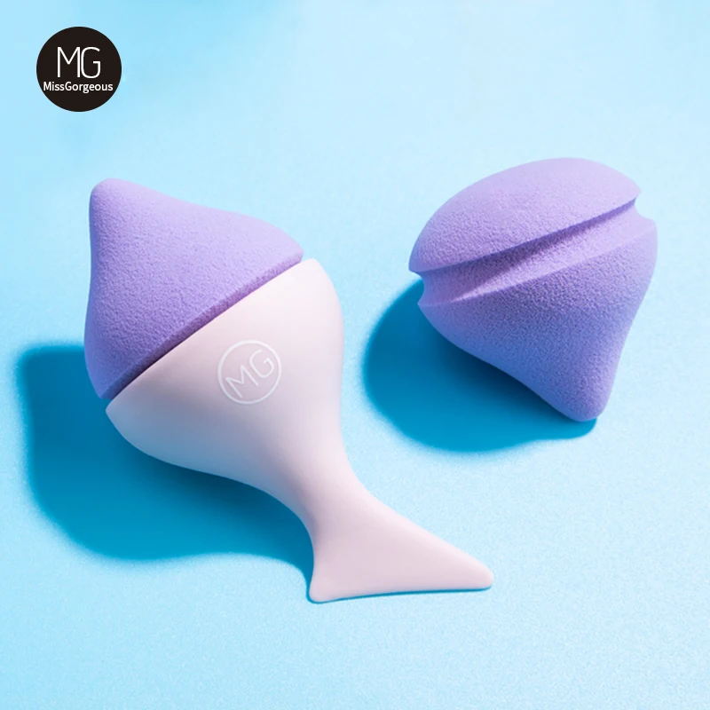 Бренд Miss Gorgeous 2 шт. губка для макияжа Русалочки косметическая пудра Макияж