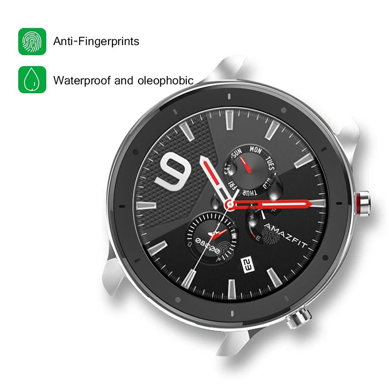 2Pcs Premium Tempered Glass film For Huami AMAZFIT GTR 47mm 42mm Smart Watch Explosion-Proof Screen Protector Accessories