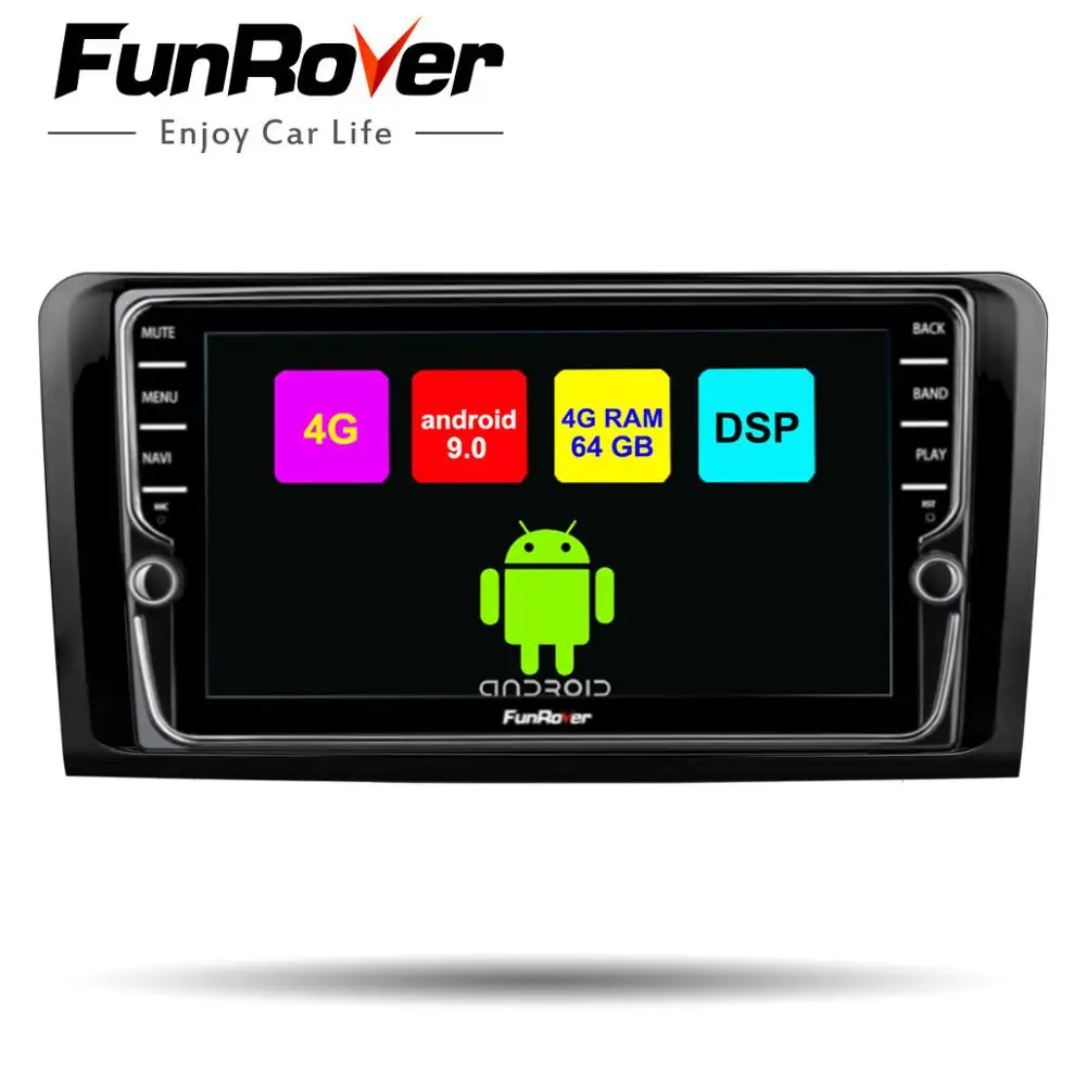 Funrover 8 ядер android 8.1 2 din автомобильный dvd Штатная Автомагнитола навигация с видео регистратор с Сенсорным 8 Дюймовым Экраном 2 Din на для автомобилей Mercedes/Benz/ML/GL CLASS W164 ML350 ML500 GL320 Canbus 4G