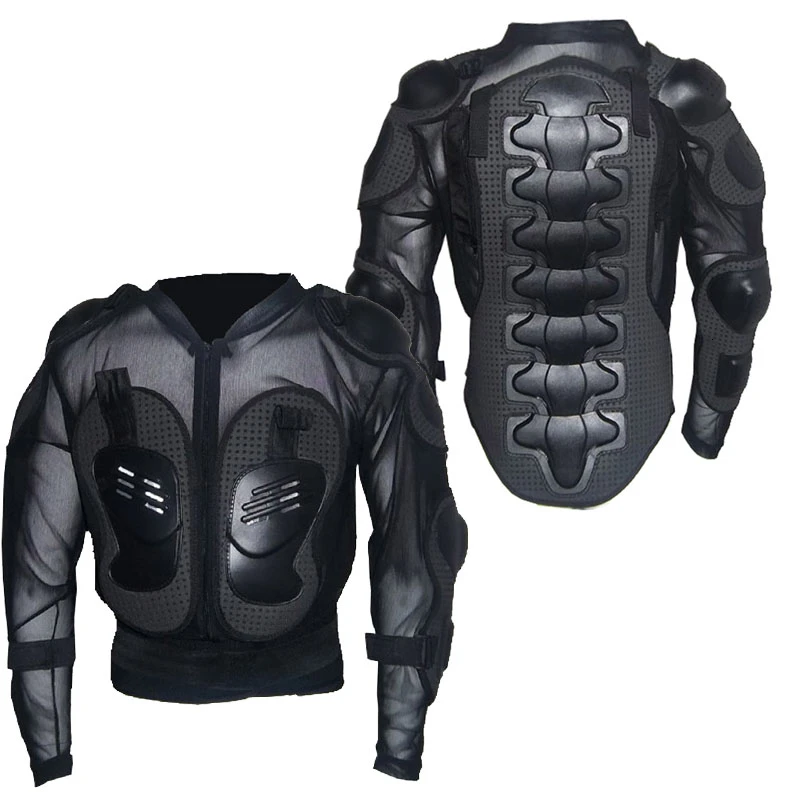 1Pcs Black Jacket Профессиональный мотоциклетный бронежилет Мужской полный корпус мотокросса мотоциклетная куртка для верховой езды мотоциклетная Защита черный водонепроницаемый - Цвет: 1Pcs Black Jacket