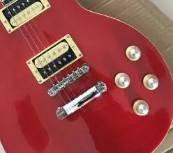

China guitar factory custom new red standard electric guitar with mahogany body rosewood fretboard In stock free shipping 11