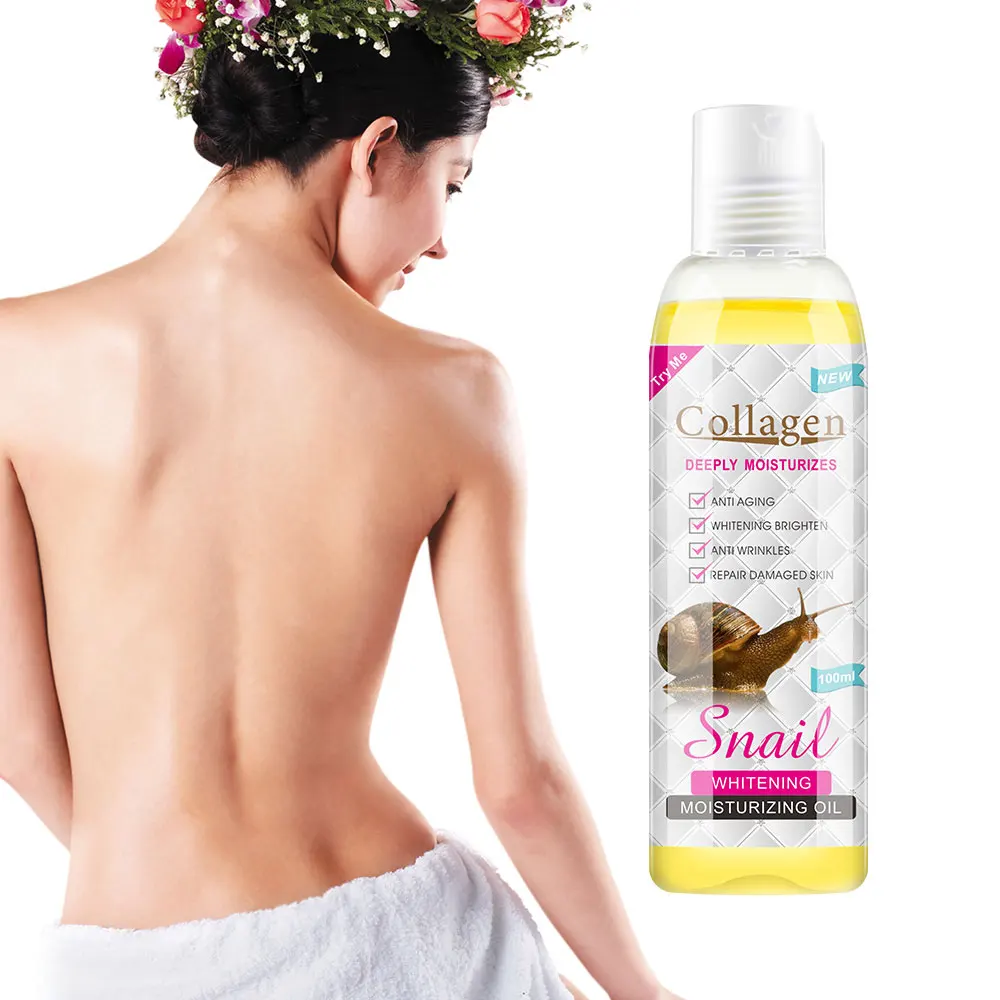 

100ml Snail Face&Body Massage Oil Brightening Moisturizing Firming Smoothing Improve Fine Lines Brightens Skin Tone Skin Care