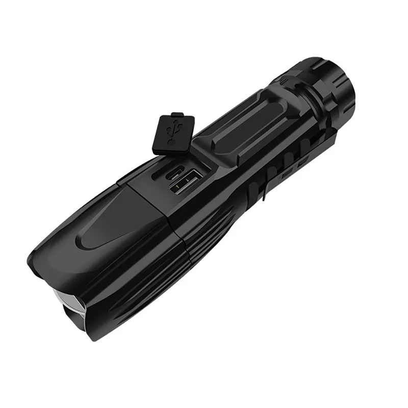 Светодиодный фонарик XHP90 с фокусировкой перезаряжаемый от USB 26650 фонафонарь 5