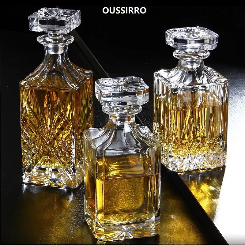 OUSSIRRO Хрустальная винно красная бутылка + 2 чашки графин для вина виски домашний