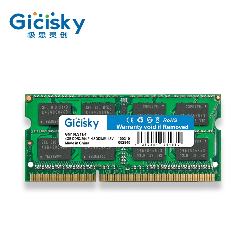 Оперативная память для ноутбука 1/2/4 шт. DDR3 1333/1600 МГц 2 ГБ 4 8 высокая