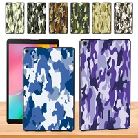 durable plastic case for samsung galaxy tab a 8 0 2019 t290 t295 camouflage pattern slim tablet back shell free stylus