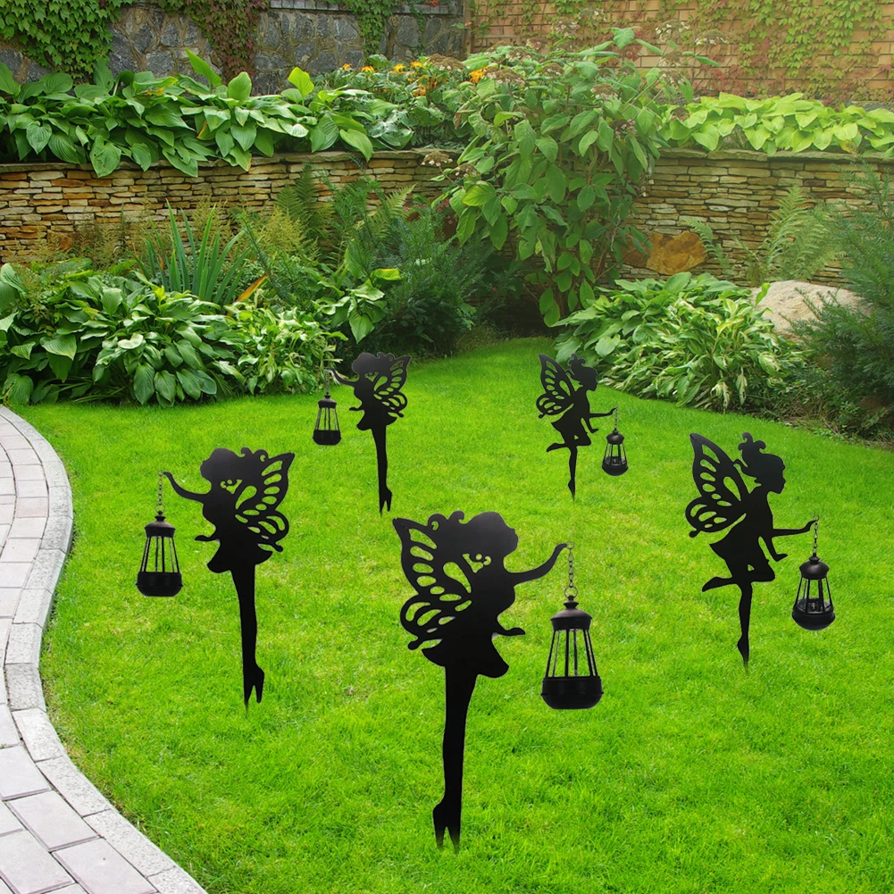 LED Flower Fairy Flower Solar Powered Light Outdoor Garden Lawn Stakes Lamps Landscape Lawn Lamp Path Lighting Outdoor Light