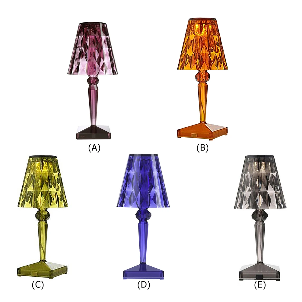 Акриловый Хрустальный Настольный светильник итальянский прозрачный