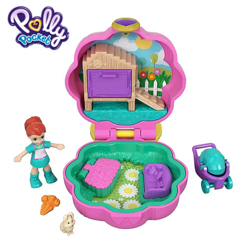 GCN08 Polly Pocket Kid Toys Teeny Tot Nursery Collection Funny Theme Mini Cute Doll Toy With Beauriful Box FRY29 Gift Carry On Dolls - Цвет: GCN08