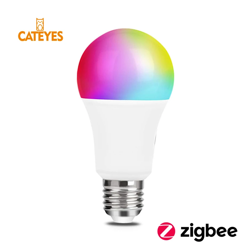 Zigbee 3 0 ZLL E27 9 Вт RGBCW светодиодный лампы AC110 240V RGB и dual белый красный цвет с