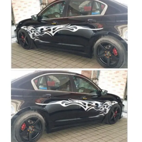 Наклейки на автомобиль авто пламя огонь мотоцикл наклейка весь корпус